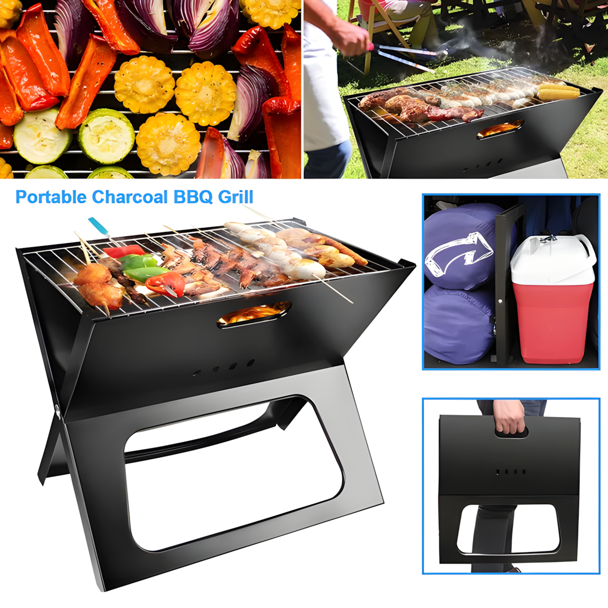 17-Inch Portable Foldable Charcoal Grill