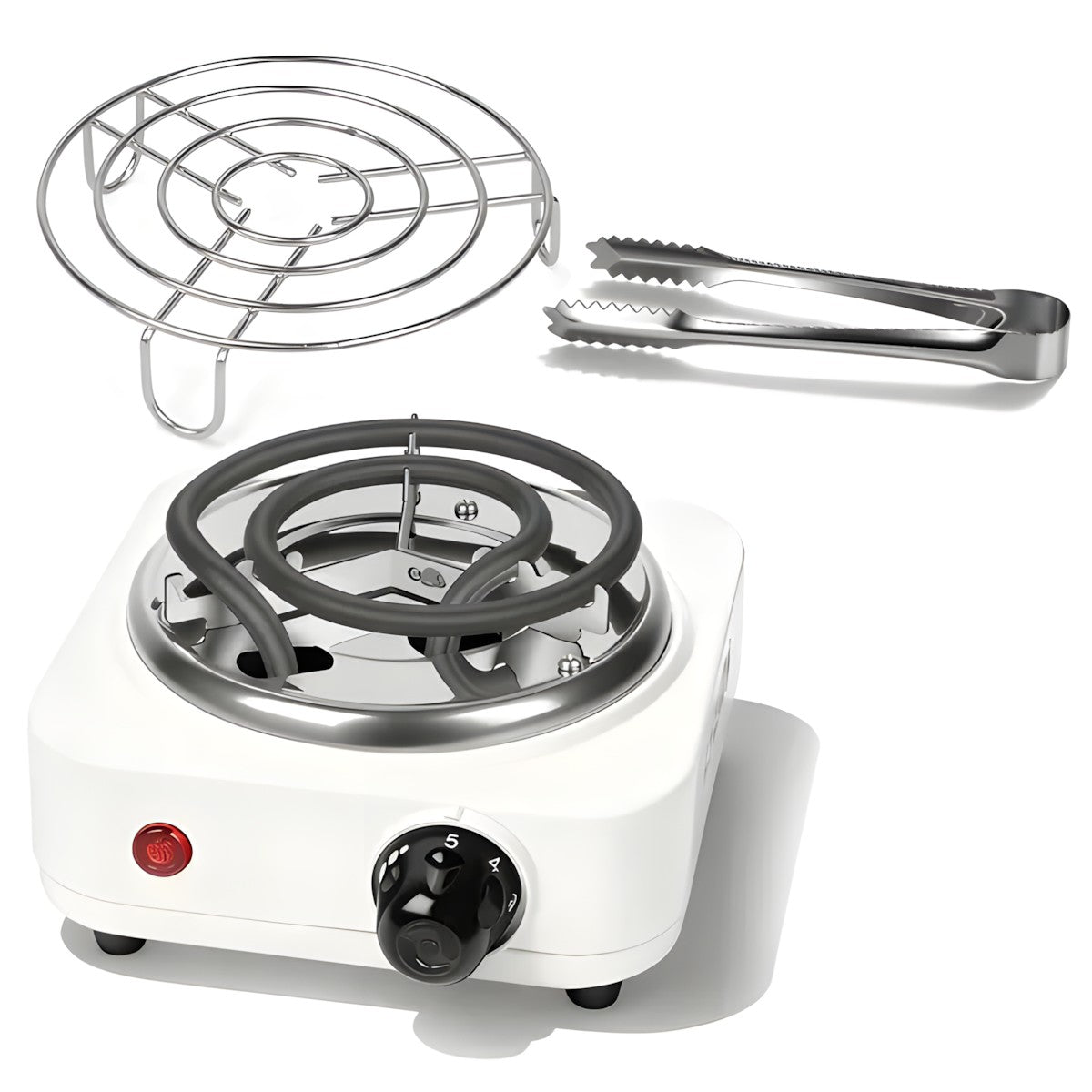 500W Electric Charcoal Burner with 5 Heat Settings