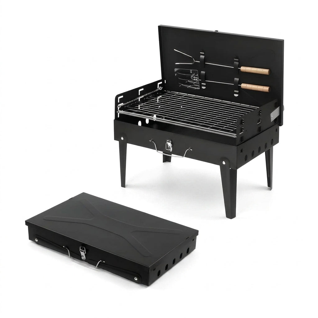 Portable Foldable Charcoal Grill | 17.3-Inch Outdoor Grill